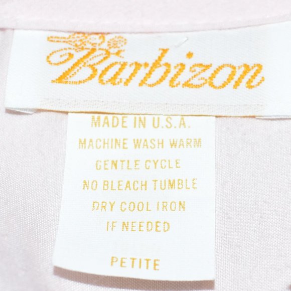 NWT Vintage Barbizon Feathaire Flannel Pink Nightgown Petite Lace Pintuck Pleat - Picture 14 of 16